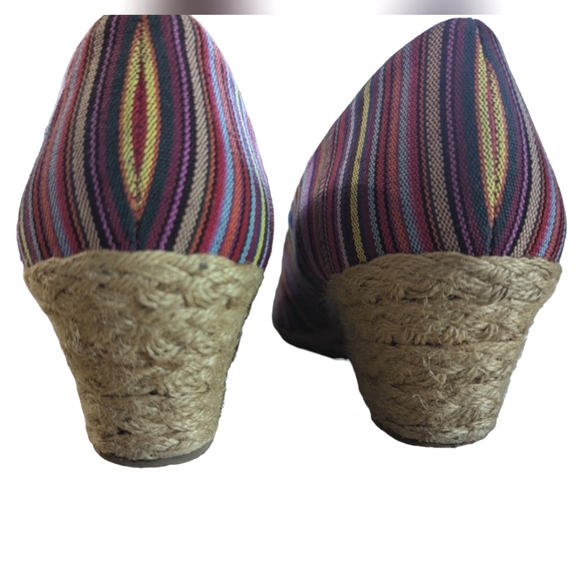 ✨LIKE NEW✨ Women's/Beacon/Espadrilles/Rainbow/Guatemalan/Stripe/Canvas/Sz 10 - Picture 5 of 9